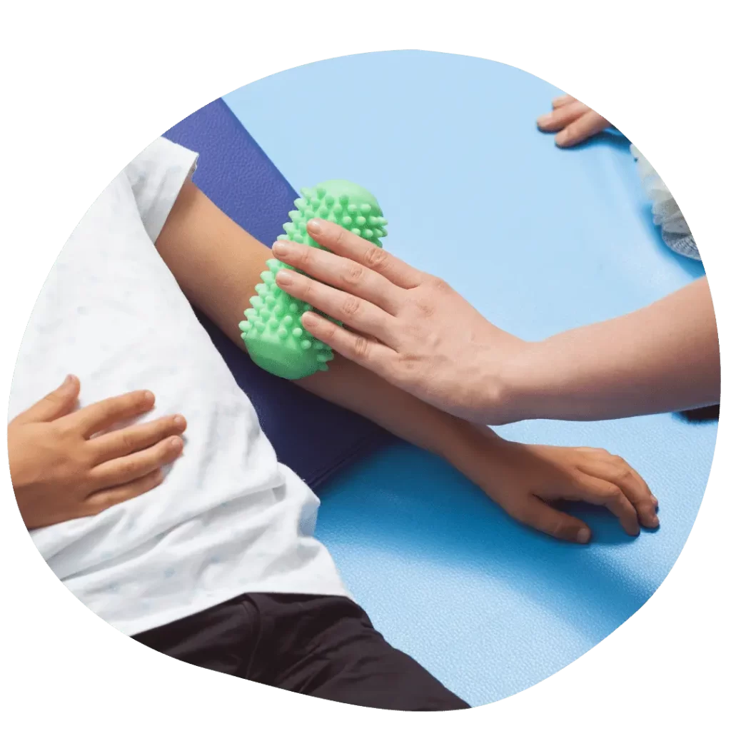 Massage Roll in Sensory Play