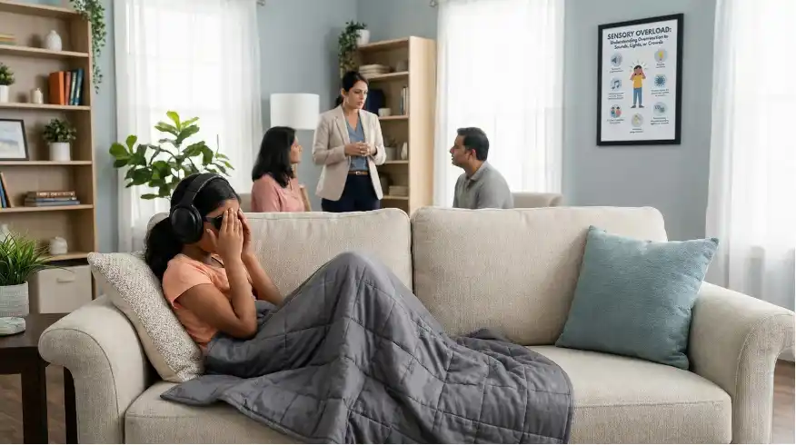 Overreaction to Sounds, Lights, or Crowds Sensory Overload